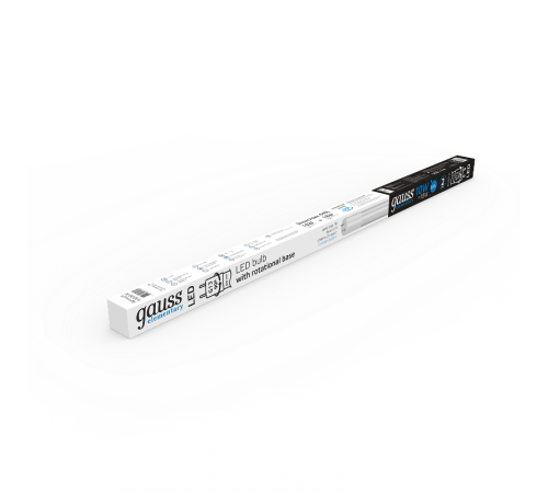 Лампа светодиодная Elementary T8 10W 800lm 6500K G13 600mm стекло поворотная LED 1/30  93030-R  Gauss
