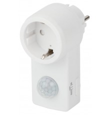 Датчик движения MD 022 розеточный ДДР-01 1200Вт, 10-420с, 2-9м, 3+лк, 120гр,  Б0043799  ЭРА