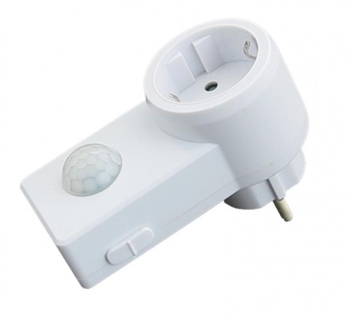 Датчик движения MD 022 розеточный ДДР-01 1200Вт, 10-420с, 2-9м, 3+лк, 120гр,  Б0043799  ЭРА