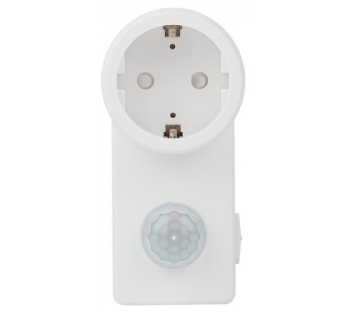 Датчик движения MD 022 розеточный ДДР-01 1200Вт, 10-420с, 2-9м, 3+лк, 120гр,  Б0043799  ЭРА