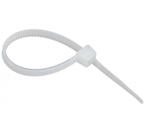 Хомут P6.6 стандартный белый 2,5х80мм  UHH30-D025-080-100-K01  IEK