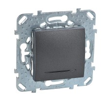 Unica TOP Графит Выключатель 1-клавишный (сх.1) с подсветкой  MGU5.201.12NZD  Schneider Electric