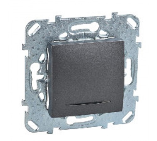 Unica TOP Графит Выключатель 1-клавишный (сх.1) с подсветкой  MGU5.201.12NZD  Schneider Electric