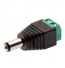 Разъем   R-DC02 DC питания штекер 2. 1х5. 5 с клеммной колодкой  Б0048309  ЭРА