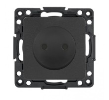 Стокгольм Механизм Розетки 1-местной б/з 10 А черный с защ. штор. PROxima  EZR10-022-10  EKF