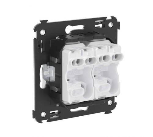 Кнопка двухклавишная в стену, "Avanti", "Белое облако"  4400154  DKC