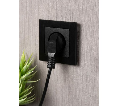 Стокгольм Механизм Розетки 1-местной б/з 10 А черный с защ. штор. PROxima  EZR10-022-10  EKF