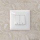 Кнопка двухклавишная в стену, "Avanti", "Белое облако"  4400154  DKC