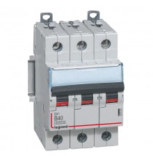 Выключатель автоматический трехполюсный DX3 6000 40А B 10кА  407565  Legrand