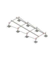 Опорная конструкция для установки оборудования TECHNORAPTOR STEELFOOT 1500х4000 тип 2  KM-TR-STF-SSEI-1500-4000-2  КМ - профиль