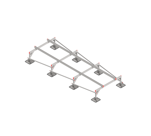 Опорная конструкция для установки оборудования TECHNORAPTOR STEELFOOT 1500х4000 тип 2  KM-TR-STF-SSEI-1500-4000-2  КМ - профиль