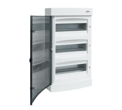 Щит распределительный навесной "Unix" прозрачная дверь 3х12 модулей IP41 EKF PROxima  ux-3x12-n  EKF