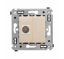 Розетка TV оконечная в стену, "Avanti", "Ванильная дымка"  4405503  DKC