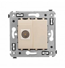 Розетка TV оконечная в стену, "Avanti", "Ванильная дымка"  4405503  DKC