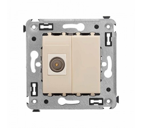 Розетка TV оконечная в стену, "Avanti", "Ванильная дымка"  4405503  DKC