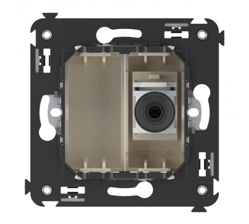 Розетка TV оконечная в стену, "Avanti", "Ванильная дымка"  4405503  DKC