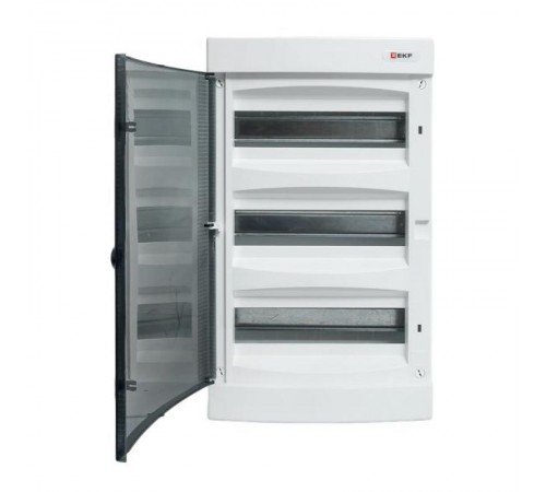 Щит распределительный навесной "Unix" прозрачная дверь 3х12 модулей IP41 EKF PROxima  ux-3x12-n  EKF