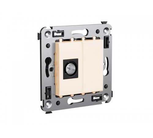 Розетка TV оконечная в стену, "Avanti", "Ванильная дымка"  4405503  DKC