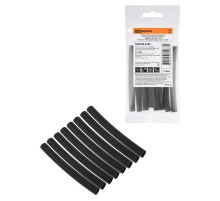 Набор трубок термоусаживаемых, клеевых "Моноцвет, черный 7,9/2,65 "  SQ0548-3206  TDM