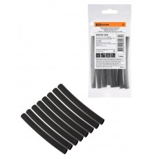Набор трубок термоусаживаемых, клеевых "Моноцвет, черный 7,9/2,65 "  SQ0548-3206  TDM