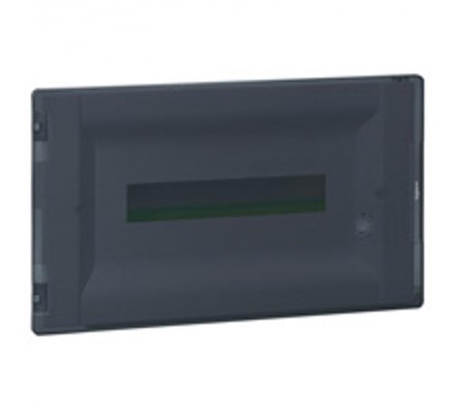 Распределительный щиток Practibox3 скрытого монтажа - IP 40 - IK 07 - 1 рейка - 18 модулей - с клеммиком заземления - прозрачная дверь  401706  Legr