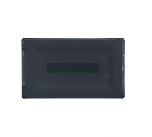 Распределительный щиток Practibox3 скрытого монтажа - IP 40 - IK 07 - 1 рейка - 18 модулей - с клеммиком заземления - прозрачная дверь  401706  Legr