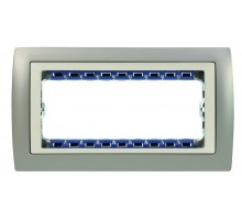 Simon 82 Рамка декоративная, (+суппорт), 5 узких (2 широких+1 узкий) модулей, S82C, шампань-шампань  82754-34  Simon