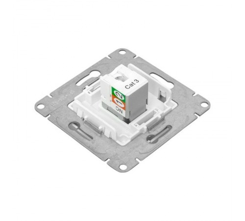 Механизм розетки RJ11, алюминий Эпика EKF  UP1-SOA-RJ11  EKF