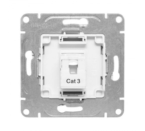 Механизм розетки RJ11, алюминий Эпика EKF  UP1-SOA-RJ11  EKF