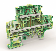 Двухуровневая клемма заземления на 4 кв.мм  ZEFDE400  DKC