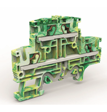 Двухуровневая клемма заземления на 4 кв.мм  ZEFDE400  DKC