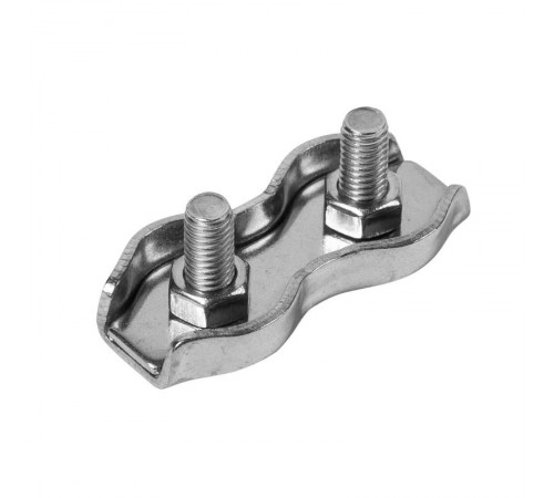 Зажим для троса Duplex 4 мм (1 шт) - ярлык ( 0,027 кг)  108073  Tech-KREP