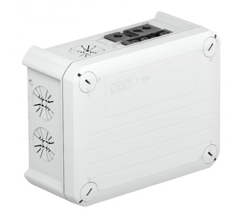 Коробка распределительная T100, 150x116x67 мм, с разъемами Wieland (T100 WS 1S4 2S3C)  2007874  OBO Bettermann