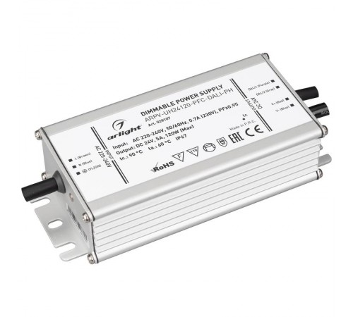 Блок питания ARPV-UH24120-PFC-DALI-PH (24V, 5.0A, 120W)  028107  Arlight