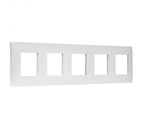 SKANDY Рамка 5-местная SK-F05W арктический белый  SK-M52-K01  IEK