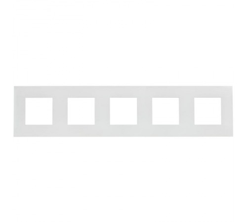 SKANDY Рамка 5-местная SK-F05W арктический белый  SK-M52-K01  IEK