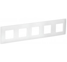 SKANDY Рамка 5-местная SK-F05W арктический белый  SK-M52-K01  IEK