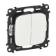 Valena ALLURE DIY Белый Переключатель 2-клавишный 10А 250В  752708  Legrand