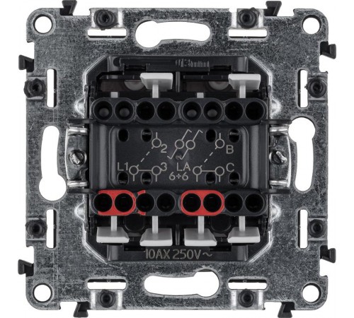 Valena ALLURE DIY Белый Переключатель 2-клавишный 10А 250В  752708  Legrand