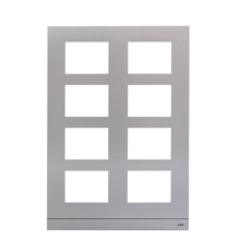 Рамка станции вызова, размер 2/4, серебристый51026CF-A ABB