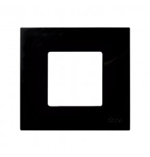 Simon 27 Накладка декоративная на рамку базовую, 1 пост, S27 Play, Color, чёрный  2700617-071  Simon