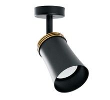 Светильник-спот настенно-потолочный под лампу GU10, черный ML221  41481  FERON