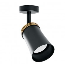 Светильник-спот настенно-потолочный под лампу GU10, черный ML221  41481  FERON