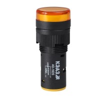 Лампа AD16DS(LED) матрица D16мм желтый 24В AC/DC  357842  КЭАЗ