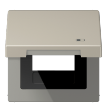 Рамка с подпружиненной крышкой для USB-механизмов, с центральной платой ES2990KLUSB Jung