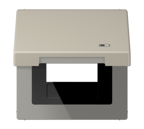 Рамка с подпружиненной крышкой для USB-механизмов, с центральной платой ES2990KLUSB Jung