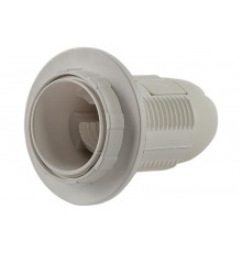 Патрон Е27-ППК пластиковый с прижимным кольцом  4690612032337  IN HOME