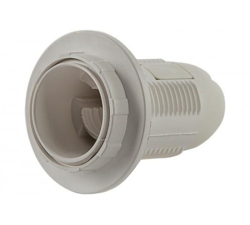 Патрон Е14-ППК пластиковый с прижимным кольцом  4690612032290  IN HOME