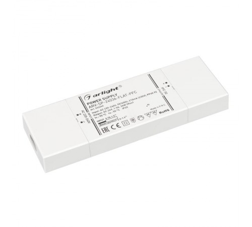 Блок питания ARV-SP-24036-FLAT-PFC (24V, 1.5A, 36W) (Arlight, IP20 Пластик, 5 лет)  033260  Arlight