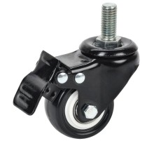 ITK Ролик с тормозом М12 черный  ITK-HP-M12  ITK